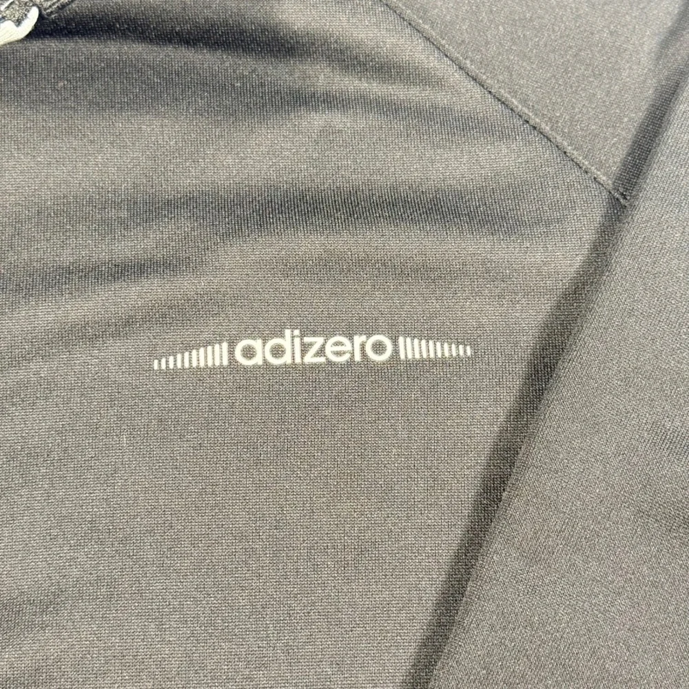 Adidas Golf Adizero Mens 2XL Black Quarter Zip Pullover Long Sleeve Shirt